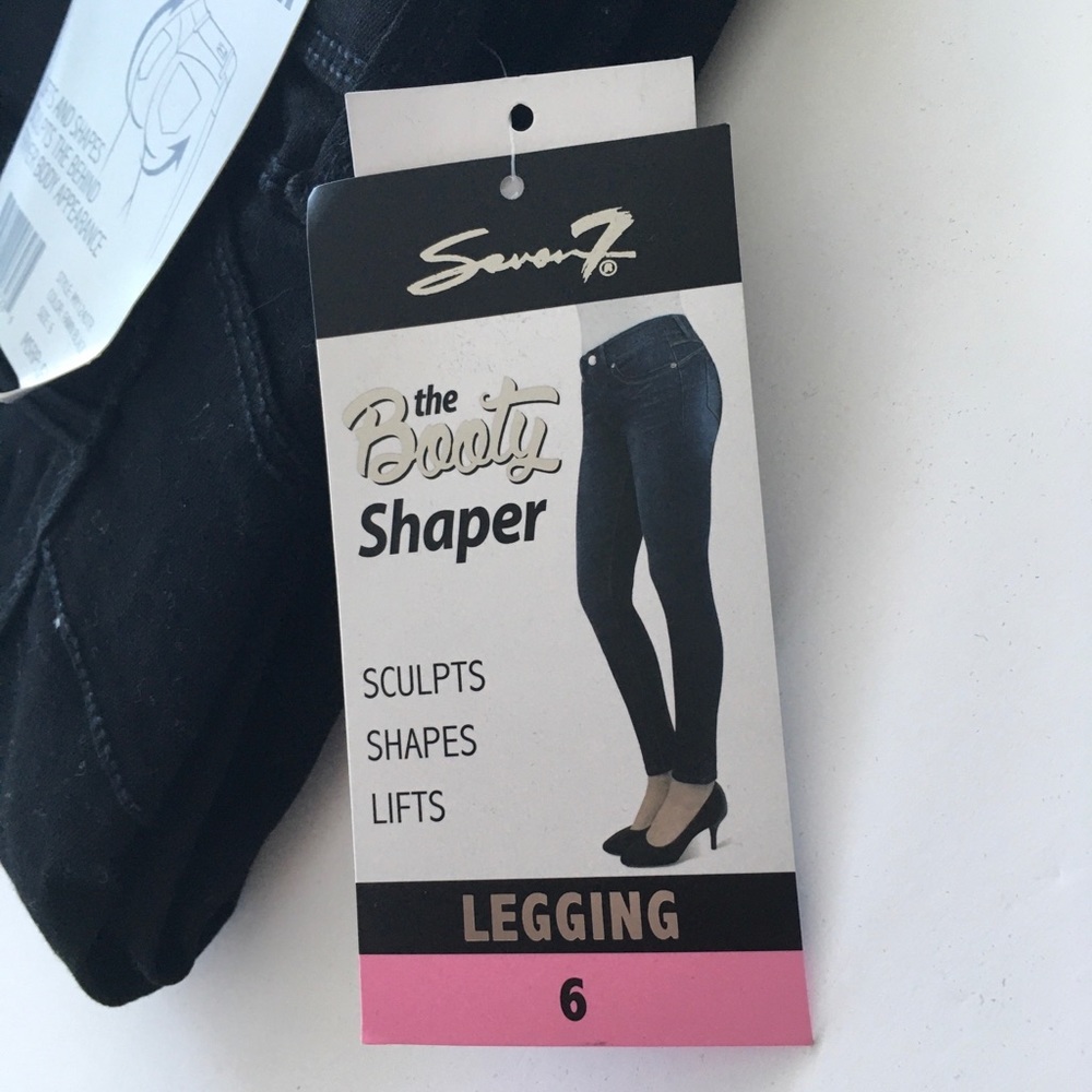 Seven7 Women’s Black The Booty Shaper Jeans
